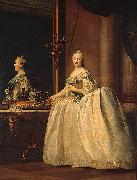 Catherine II of Russia in the mirror unknow artist